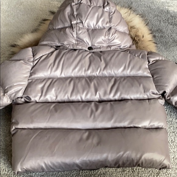 SAM Girl Puffer Coat with real fur size 18-24m - Picture 11 of 11